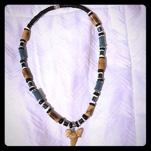 Shark tooth tribal necklace